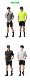 ROCKBROS Men Cycling Jersey Summer Breathable MTB Road Bicycle T-shirts Quick Dry Sports Run Short Sleeve T-shirt Bike Tops