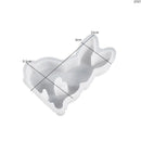 Cute Rabbit Candle Silicone Mold Gypsum Car Mounted Incense Expanding Gypsum Soap Mold Easter Bunny Aromatherapy Candle Mold