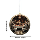 2024 Nativity Scene Hanging Ornaments Christmas Decoration Wall Hanging Jesus Angel Easter Christ Room Home Decorations