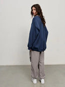 Wolfeel Oversized Hoodies & Sweatshirts for Women Autumn Winter Thick Warm Fleece Sweatshirt Girls Streetwear Loose Pullovers