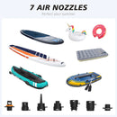 AIRBANK SUP Electric Air Pump with Battery 7800 mAh 20 PSI Max Rechargeable 12 V DC Car Connection Pump for Boards, Surf Kite