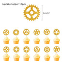 Bike Game Birthday Decorations Bicycle Garland Banner Cycling  Rider Cupcake Toppers Boy Birthday Baby Shower Party Decoration