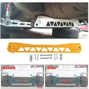 Silver Billet Aluminium REARSUBFRAME BRACE+TIE BAR+Rear Lower Control Arm For Honda Civic EG 92-95 Chassis Parts Accessories