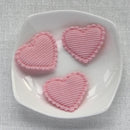 50pcs 21x25/32x37mm Padded Corduroy Fabic Heart Appliques for DIY Hat Clothes Leggings Sewing Supplies Headwear Decor Patches