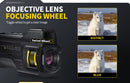 FNIRSI NVS-20 4K Monocular Telescope Day Night Use Photo Video Taking 5X Digital Zoom for Hunting Boating