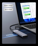 UGREEN M.2 NVMe/SATA SSD Enclosure 20Gbps USB-C 3.2 Gen2 External Enclosure Supports M and B&M Keys 2280 SSD Aluminum Shell