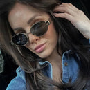 DDDLONG Metal Fashion Punk Sunglasses Women Round Sun Glasses Classic Vintage UV400 Party Beach Travel Outdoor Shades Men D457