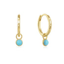 ROXI 925 Sterling Silver Turquoise Pendant Drop Earrings For Women Light Luxury Mother's Valentine's Day Gift Charm Fine Earring