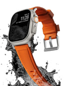 Apple Watch Ultra 2 表带 硅胶表带 49毫米 45毫米 44毫米 42毫米 硬汉橡胶运动手链 iWatch Series 9 8 7 6 5 4 SE