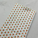 Graceful Pink Green Stripe Fruit  Series Apple Banana Printed Cotton Fabric 50x160cm For DIY Sewing Bedding Quilting Cloth Decor