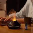 火山火焰香薰机 精油灯 家用电用空气加湿器 冷雾机 带LED夜灯