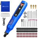 DayPlus无绳旋转工具，1.5Ah 5速，LED电源多功能工具，80件配件套装，适用于雕刻、抛光、打磨、钻孔