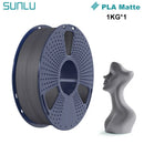 SUNLU 1KG PLA Matte 3D Printer Filament 1.75mm 1000g Spool (2.2lbs) Neatly Arranged No Knot Filament Fit Most FDM Printer
