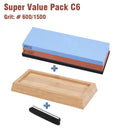 XITUO Kitchen Knife Sharpener Whetstone Quick Sharpening Stones  Water Grinding Stone 2-IN-1 2000 5000 10000 grit Accessories