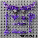 5PCS Cartoon Special Effects Pieces Arm Fist Wind Lightning Leg Flames Weapons Accessories Assemble Scene Bricks Kids for Toys