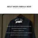 Maden Retro Loose Long-sleeved Denim Shirt Checkered Lapel Single-breasted Jacket for Men Spring and Fall Versatile Outerwear