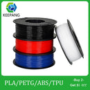 1KG 1.75mm 3D Printer Filament (2.2LBS) Plastic PETG/PLA/ABS/TPU Filament Tangle-Free No Bubble 3d Printing materials