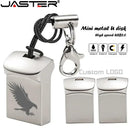 JASTER Mini Metal USB 2.0 Flash Drives Silver Business Gifts Memory Stick Pen Drive Waterproof Storage Devices 32GB 64GB U disk