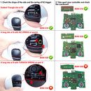 eXtremeRate D-pad R1 L1 R2 L2 Triggers Share Options Face Buttons, Full Set Buttons Compatible with ps5 Controller BDM-010 & 020