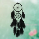Feather Pendant Decoration Ornament Car Pendant Feather Wind Chimes Decor DIY Handmade Dream Catcher Material Kit