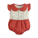 Sanlutoz Summer Cotton Baby Bodysuit Newborn Cute Plaid Clothing for Baby Girls Sleeveless Princess Toddler Infant Bodysuits