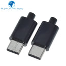 1Set/5Set Type-C Mirco USB Connectors Male Jack Tail Plug Electric Terminals Conector Case Phone