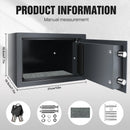 Home Storage Safe Security Box Chest Lock 8.5L Digit Security Case Handy Storage Secure Locking Safe Chest Safety Box,2 Keys