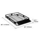 SucceBuy Roof Rack Cargo Basket 46"x36"x4.5"/51"x36"x5" Rooftop Cargo Carrier Heavy-Duty 200 LBS Capacity for SUV Truck Vehicle