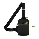 Casual Men Shoulder Chest Bag Nylon Waterproof Outdoor Sport Running Cycling Belt Bag Large Capacity Travel Phone Pouch Bag