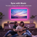 RGB LED Strip Lights Music Sync USB 5V Remote Control Led Ribbon Flexible Lamp For Room Party TV Desk Bedroom Decoration