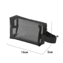 Black Layer Travel Cosmetic Bag Large Capacity Mesh Makeup Bag Makeup Storage Pouch Travel Toiletries Cosmetic Storage Bags