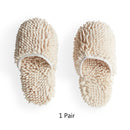 Household Chenille Sucking Water Anti-skid Lazy People Wipe Floor Slippers Home Cleaning Cloth Sweep Clean Rag Export To Japan