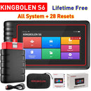 KINGBOLEN S6 OBD Automotive Scanner Bluetooth All System Car Diagnostic Tools 28 Resets IMMO/BMS/TPMS/ABS Bleeding Lifetime Free