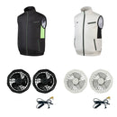 2024 Cooling Vest Ice Fan Vest Heat Resistant Sleeveless Workwear Breathable Wearable Cooling Fan Vest for Hot Weather Work