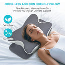 Cervical Pillow for Sleeping Bed Pillows Cooling Silk Pillowcase Rgonomic Memory Foam Pillows Sleeping Neck and Shoulder Support
