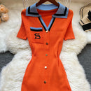 YuooMuoo Brand Fashion Summer Knitted Dress Women 2025 New Y2K Embroidery Long Bodycon Sweater Dress Streetwear Lady Vestidos