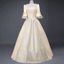 Palace Princess Queen Elegant Ball Party Formal Maxi Dress Medieval Lace Square Neck Medieval Renaissance Victorian Vestidos