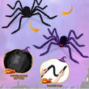The Autumn Widow | Giant Light-Up Fuzzy Spider with 8 Lighting Modes