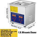 VEVOR Ultrasonic Cleaner Ultrasound Cleaner Portable Ultrasound cleaning Machine Multifunction 1.3L-30L Diswasher Home Appliance
