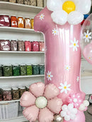 The Bloom Parade | 42pc Daisy Pillar Balloon Party Set