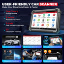 LAUNCH X431 PRO3S+Smartlink HD 12V轿车 24V卡车双向诊断工具拓扑图ECU编码CANFD DOIP FCA OBD2扫描仪
