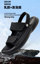 Sandals for Men 2026 New Summer Breathable Soft Bottom Casual Anti Slip Wear Beach Shoes Dual Purpose Driving Slippers Sandals