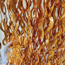 Tinsel Foil Fringe Curtain Red Gold Foil Fringe Backdrop Wall Curtains for Baby Shower Wedding Ocean Christmas Party Decorations