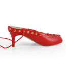 The Atelier Mule | Closed-Toe Kitten Heel Stiletto Summer Sandal