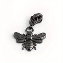 5PCS Dragonfly Bee Wallet Cosmetic Bag Pull Tab Slider Pencil Case Coat Messenger Bag Metal Insect Zipper Fashion Cute Pendant
