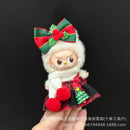 Labubu 配饰衣服 适用于 V1 V2 V3 V4 Labubu 圣诞鹿套装 Labubu 红色服装 圣诞时尚礼物