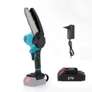 Mini Chainsaw 6 "with 1/2×21V battery, powerful electric small portable chainsaw with automatic oiler for easy pruning