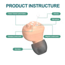 JINGHAO Rechargeable Hearing Aids Invisible In-Ear Sound Enhancer Elderly Hearing Amplifier Gift