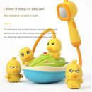 Baby Bath Toys Cute Duck Electric Water Spray Bathroom Bathing Toys Kids Bath And Shower Bathtubs Interactive Toddler Toys Gifts