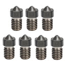 2pcs All Metal V6 Nozzle 3D Printer Parts M6 Thread Brass Hard Steel Titanium PTFE Plated Nozzles E3D V5 For 1.75mm Filament